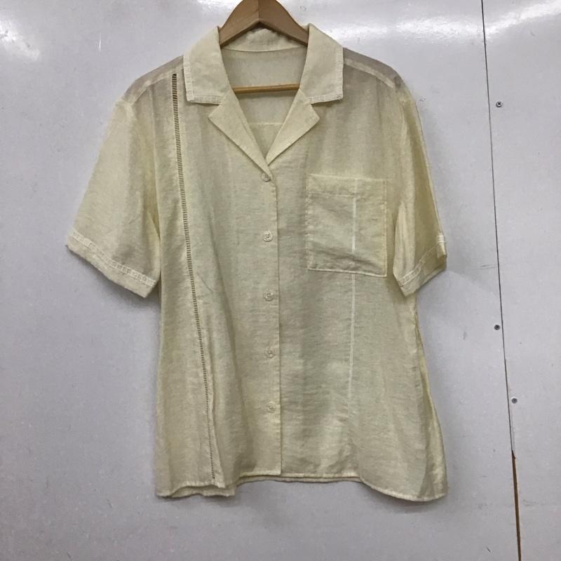 ジーナシス JEANASIS シャツ、ブラウス 半袖 JS064825MC FREE 無地 アイボリー / アイボリー / レディース USED 古着 中古 10159364