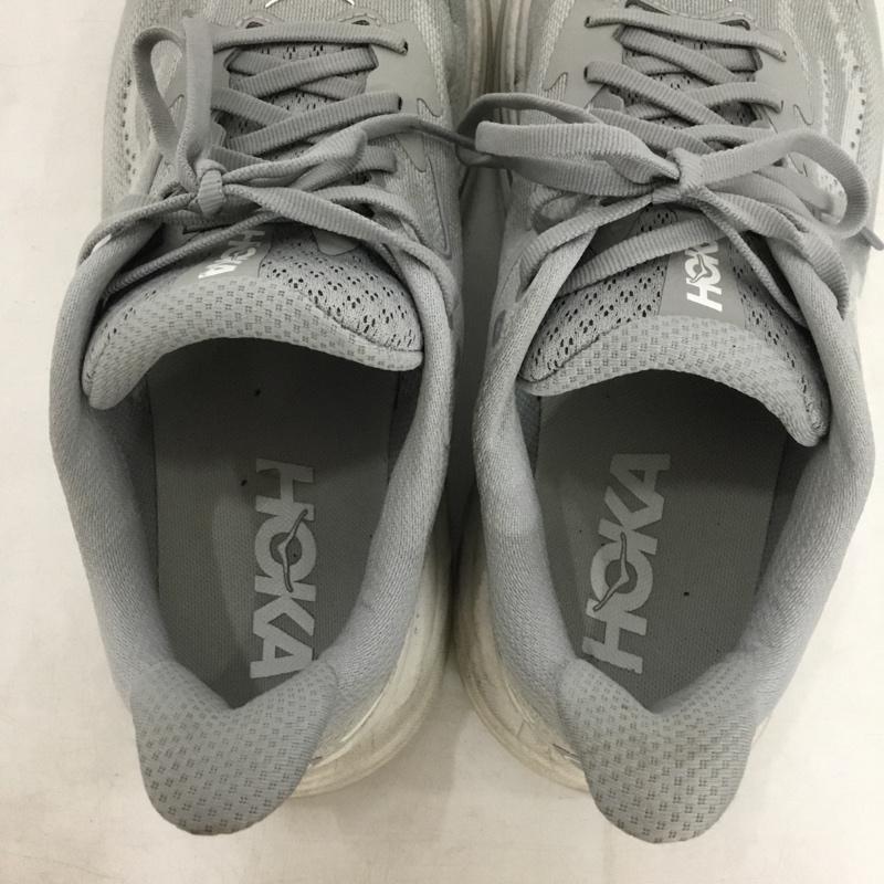ホカ HOKA スニーカー スニーカー 1162032 STLLR ランニングシューズ クリフトン 10 CLIFTON 10 26cm 26.0cm ロゴ、文字 灰 / グレー / gray メンズ USED 古着 中古 10159368
