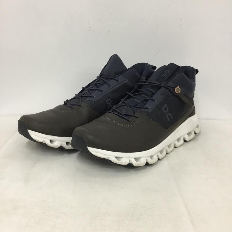 オン On スニーカー スニーカー UK9.5 US：10 ロゴ、文字 紺 / ネイビー / navy X ダークブラウン / ダークブラウン / メンズ USED 古着 中古 10159369