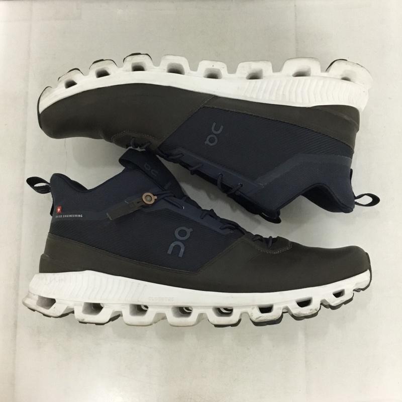 オン On スニーカー スニーカー UK9.5 US：10 ロゴ、文字 紺 / ネイビー / navy X ダークブラウン / ダークブラウン / メンズ USED 古着 中古 10159369