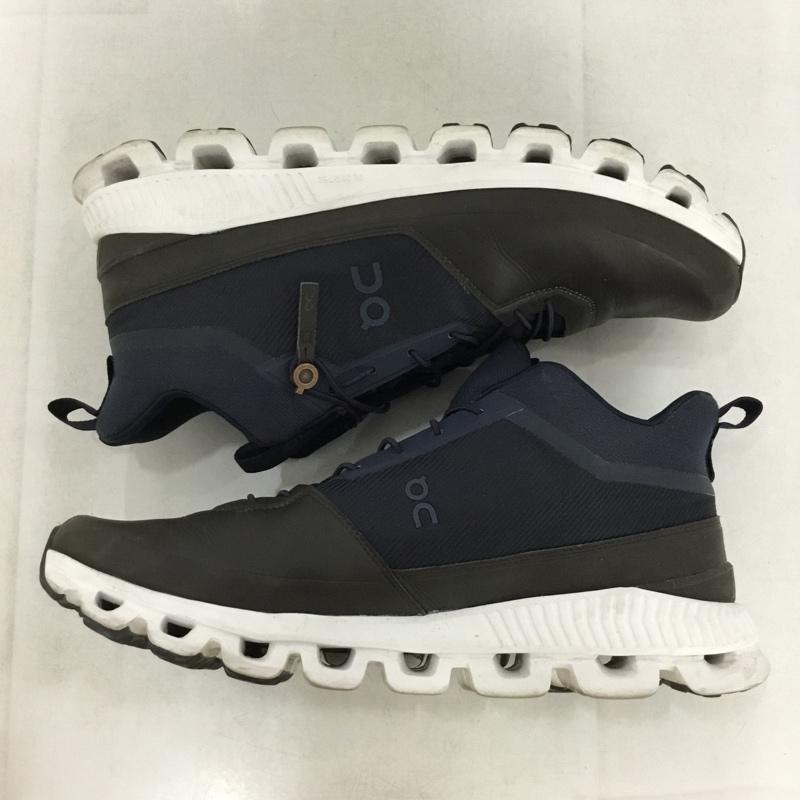 オン On スニーカー スニーカー UK9.5 US：10 ロゴ、文字 紺 / ネイビー / navy X ダークブラウン / ダークブラウン / メンズ USED 古着 中古 10159369