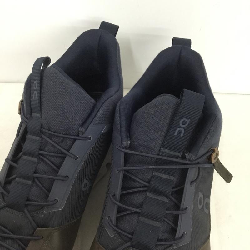 オン On スニーカー スニーカー UK9.5 US：10 ロゴ、文字 紺 / ネイビー / navy X ダークブラウン / ダークブラウン / メンズ USED 古着 中古 10159369