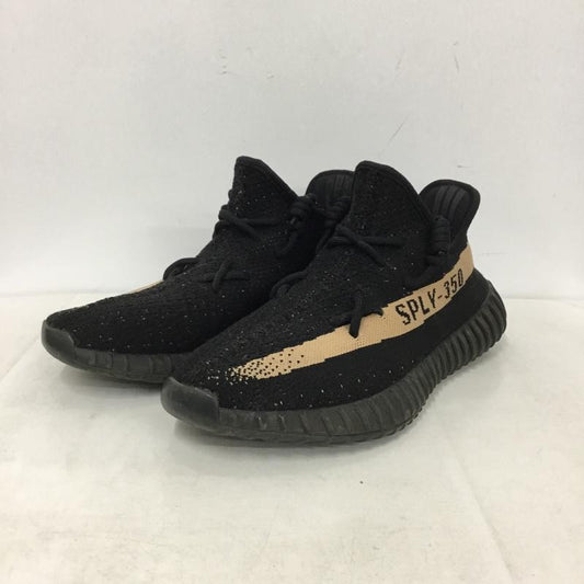 アディダス adidas スニーカー スニーカー BY1605 YEEZY BOOST 350 V2 27.5cm 27.5cm ロゴ、文字 黒 / ブラック / black X ベージュ / ベージュ / beige メンズ USED 古着 中古 10159371