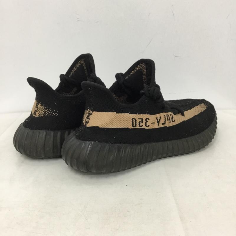 アディダス adidas スニーカー スニーカー BY1605 YEEZY BOOST 350 V2 27.5cm 27.5cm ロゴ、文字 黒 / ブラック / black X ベージュ / ベージュ / beige メンズ USED 古着 中古 10159371