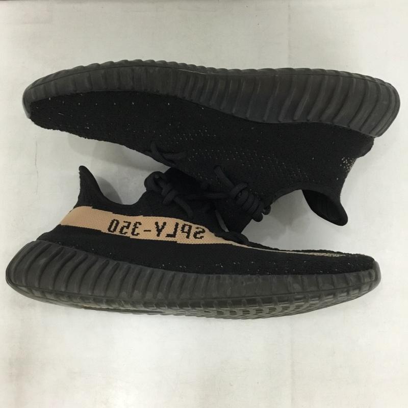 アディダス adidas スニーカー スニーカー BY1605 YEEZY BOOST 350 V2 27.5cm 27.5cm ロゴ、文字 黒 / ブラック / black X ベージュ / ベージュ / beige メンズ USED 古着 中古 10159371