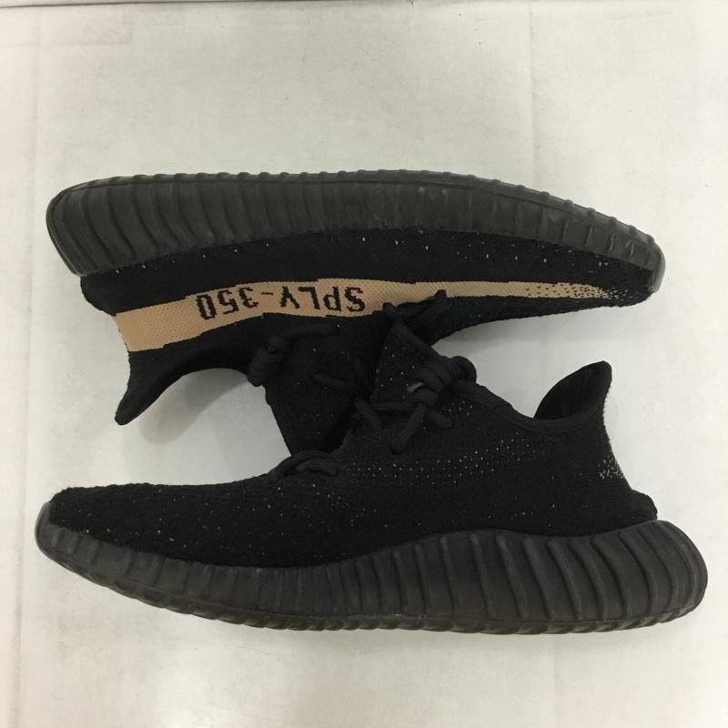 アディダス adidas スニーカー スニーカー BY1605 YEEZY BOOST 350 V2 27.5cm 27.5cm ロゴ、文字 黒 / ブラック / black X ベージュ / ベージュ / beige メンズ USED 古着 中古 10159371