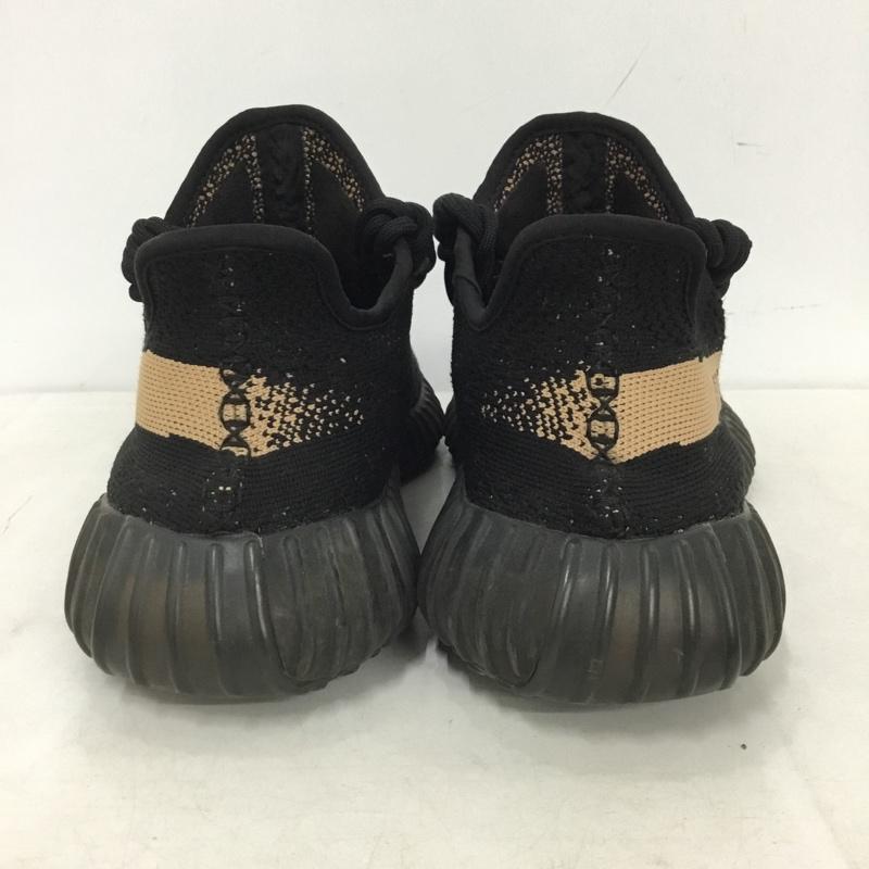 アディダス adidas スニーカー スニーカー BY1605 YEEZY BOOST 350 V2 27.5cm 27.5cm ロゴ、文字 黒 / ブラック / black X ベージュ / ベージュ / beige メンズ USED 古着 中古 10159371