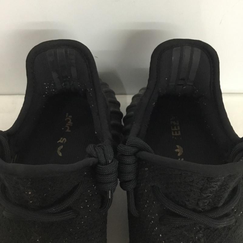 アディダス adidas スニーカー スニーカー BY1605 YEEZY BOOST 350 V2 27.5cm 27.5cm ロゴ、文字 黒 / ブラック / black X ベージュ / ベージュ / beige メンズ USED 古着 中古 10159371