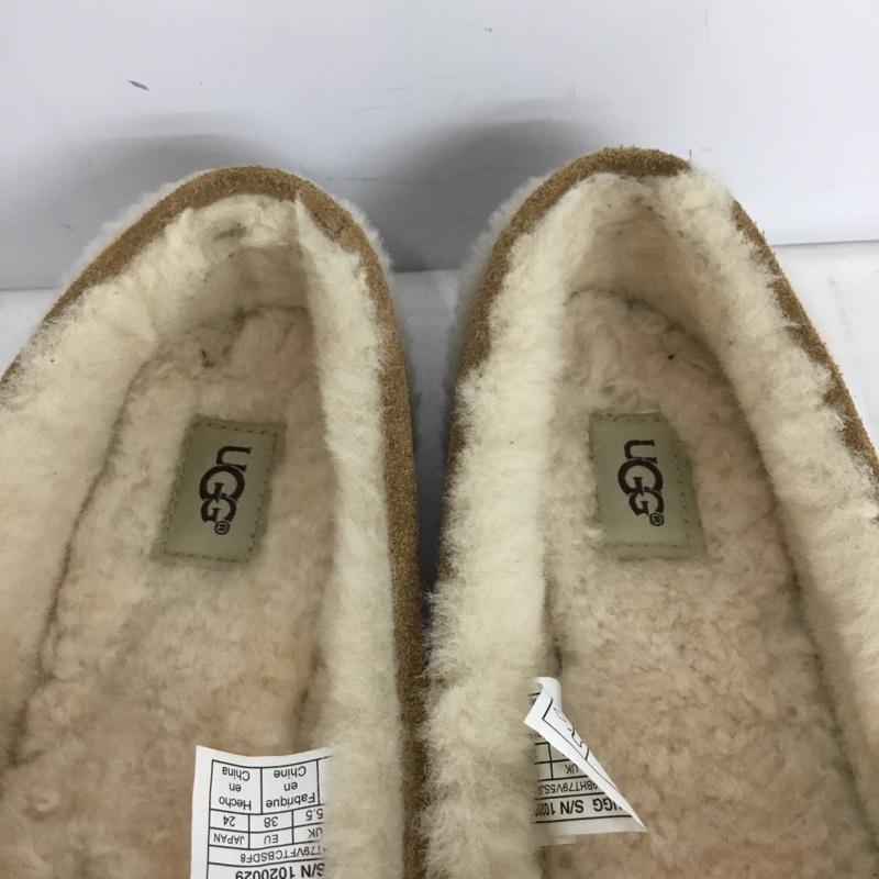 アグ UGG スリッポン スリッポン 1020029 モカシン HAILEY 24cm 24.0cm 無地 キャメル / キャメル / レディース USED 古着 中古 10159372