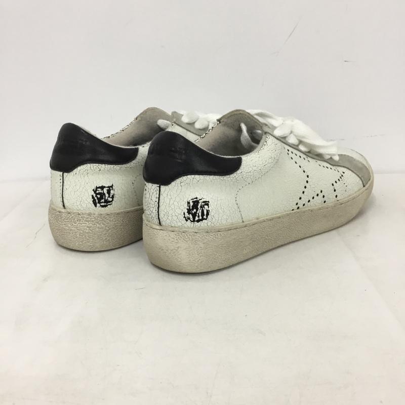 ヌエール nouer スニーカー スニーカー ローカット 37 無地 白 / ホワイト / white X 黒 / ブラック / black レディース USED 古着 中古 10159373