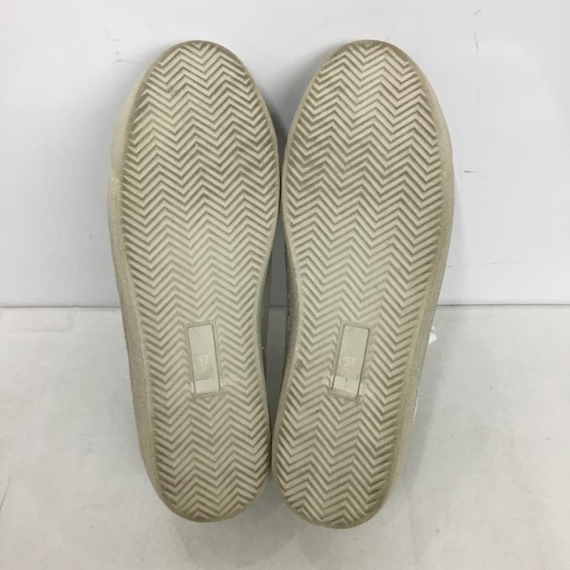 ヌエール nouer スニーカー スニーカー ローカット 37 無地 白 / ホワイト / white X 黒 / ブラック / black レディース USED 古着 中古 10159373