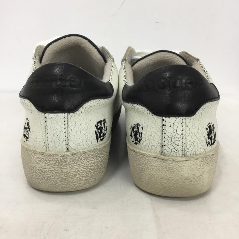 ヌエール nouer スニーカー スニーカー ローカット 37 無地 白 / ホワイト / white X 黒 / ブラック / black レディース USED 古着 中古 10159373