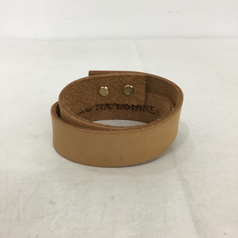 ブルーナボイン BRUNABOINNE アクセサリー ブレスレット、バングル レザー 無地 ベージュ / ベージュ / beige メンズ USED 古着 中古 10159383