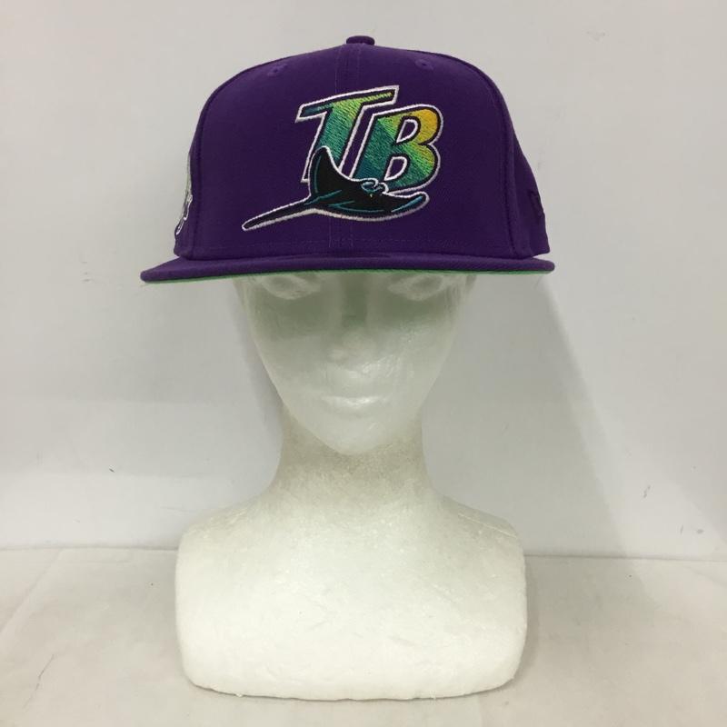 ニューエラ NEW ERA 帽子 キャップ 59FIFTY TAMRAYCO 60.6cm ロゴ、文字 紫 / パープル / purple メンズ USED 古着 中古 10159385
