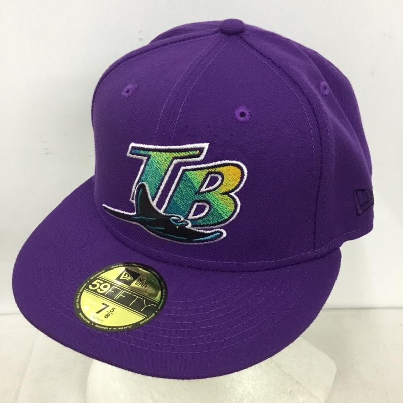 ニューエラ NEW ERA 帽子 キャップ 59FIFTY TAMRAYCO 60.6cm ロゴ、文字 紫 / パープル / purple メンズ USED 古着 中古 10159385
