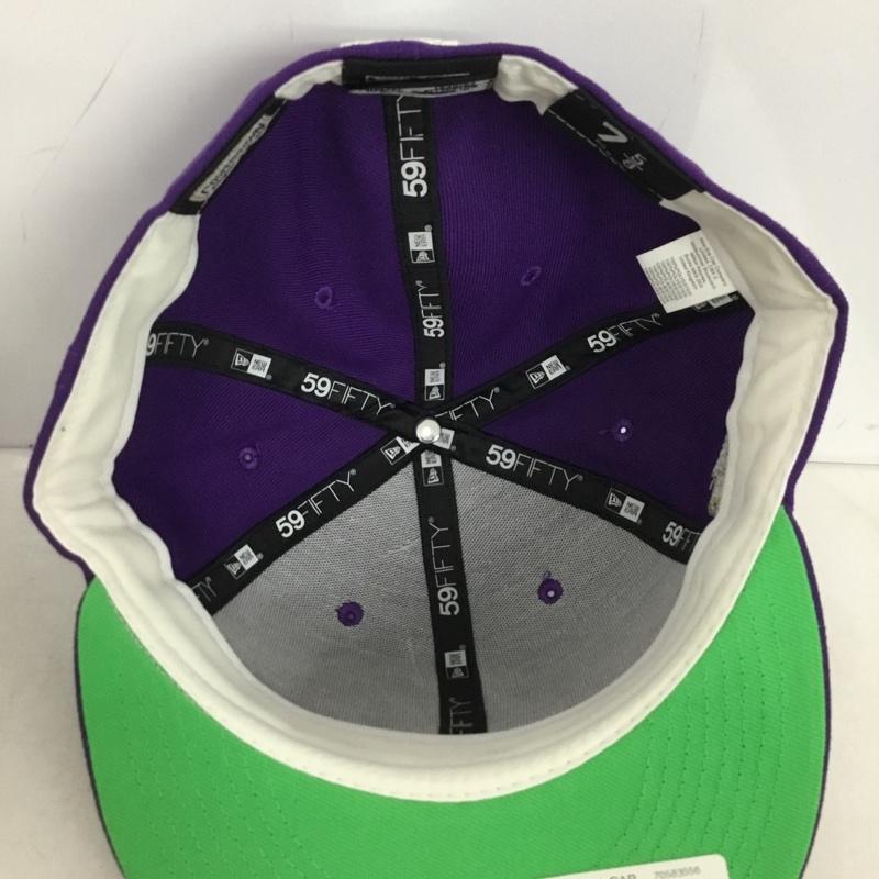 ニューエラ NEW ERA 帽子 キャップ 59FIFTY TAMRAYCO 60.6cm ロゴ、文字 紫 / パープル / purple メンズ USED 古着 中古 10159385