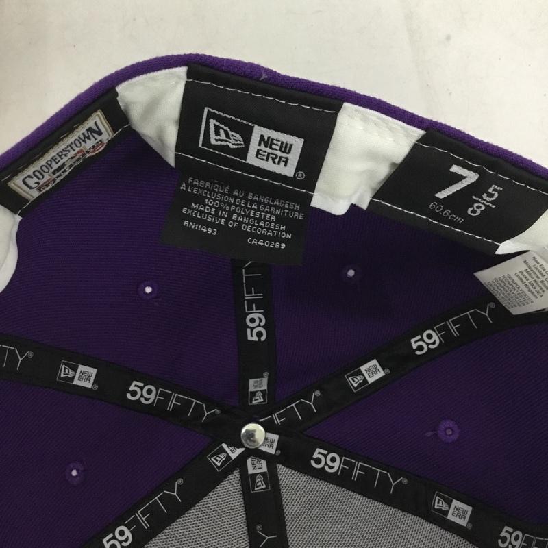 ニューエラ NEW ERA 帽子 キャップ 59FIFTY TAMRAYCO 60.6cm ロゴ、文字 紫 / パープル / purple メンズ USED 古着 中古 10159385