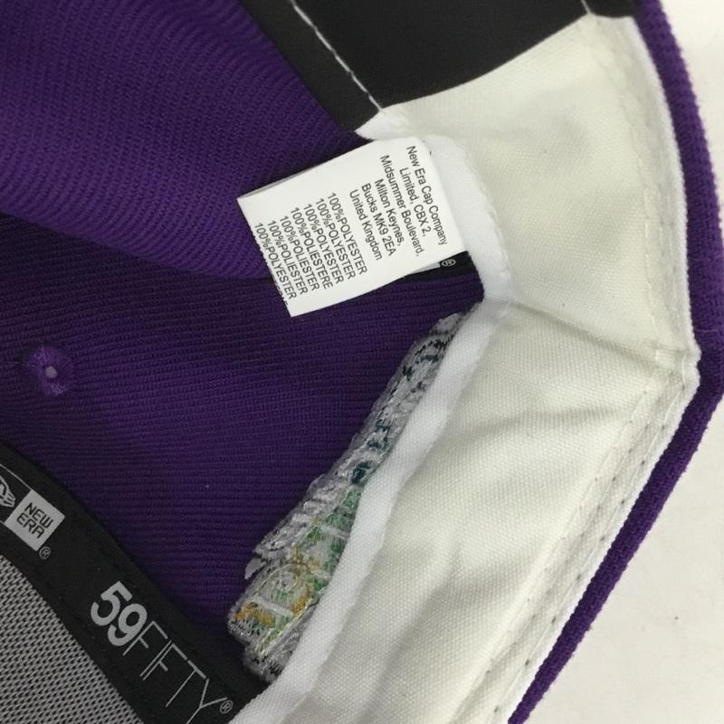 ニューエラ NEW ERA 帽子 キャップ 59FIFTY TAMRAYCO 60.6cm ロゴ、文字 紫 / パープル / purple メンズ USED 古着 中古 10159385