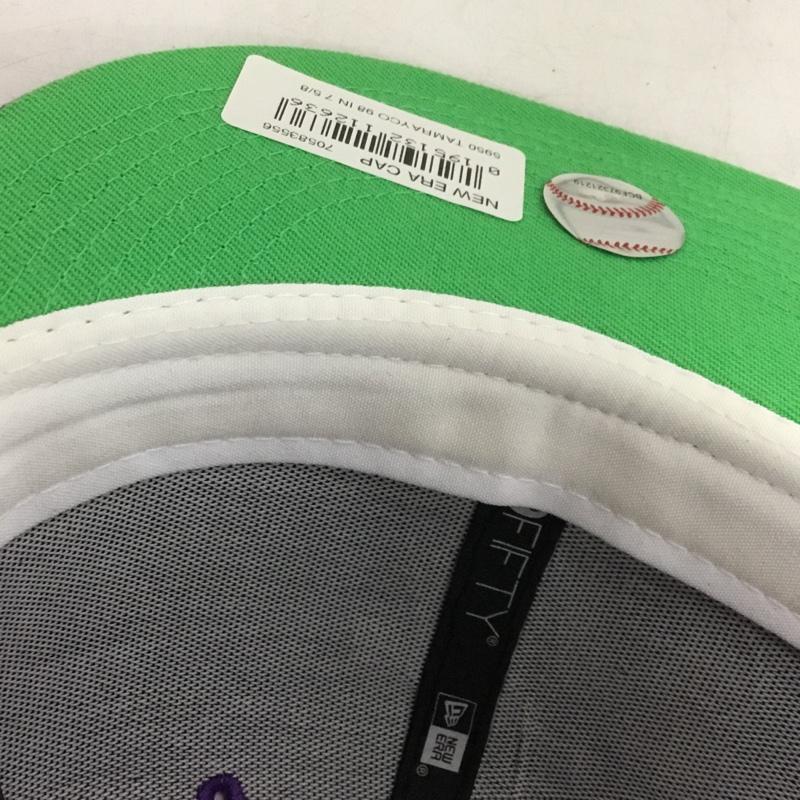 ニューエラ NEW ERA 帽子 キャップ 59FIFTY TAMRAYCO 60.6cm ロゴ、文字 紫 / パープル / purple メンズ USED 古着 中古 10159385