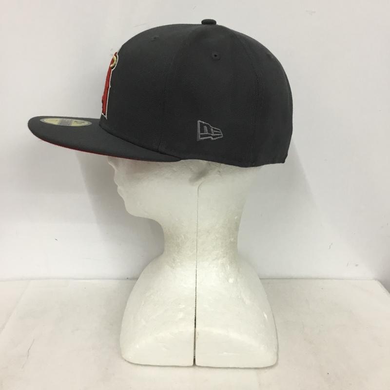 ニューエラ NEW ERA 帽子 キャップ 59FIFTY 59.6cm エンゼルス ロゴ、文字 灰 / グレー / gray メンズ USED 古着 中古 10159386