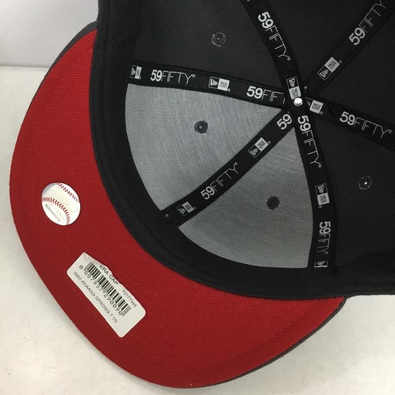 ニューエラ NEW ERA 帽子 キャップ 59FIFTY 59.6cm エンゼルス ロゴ、文字 灰 / グレー / gray メンズ USED 古着 中古 10159386