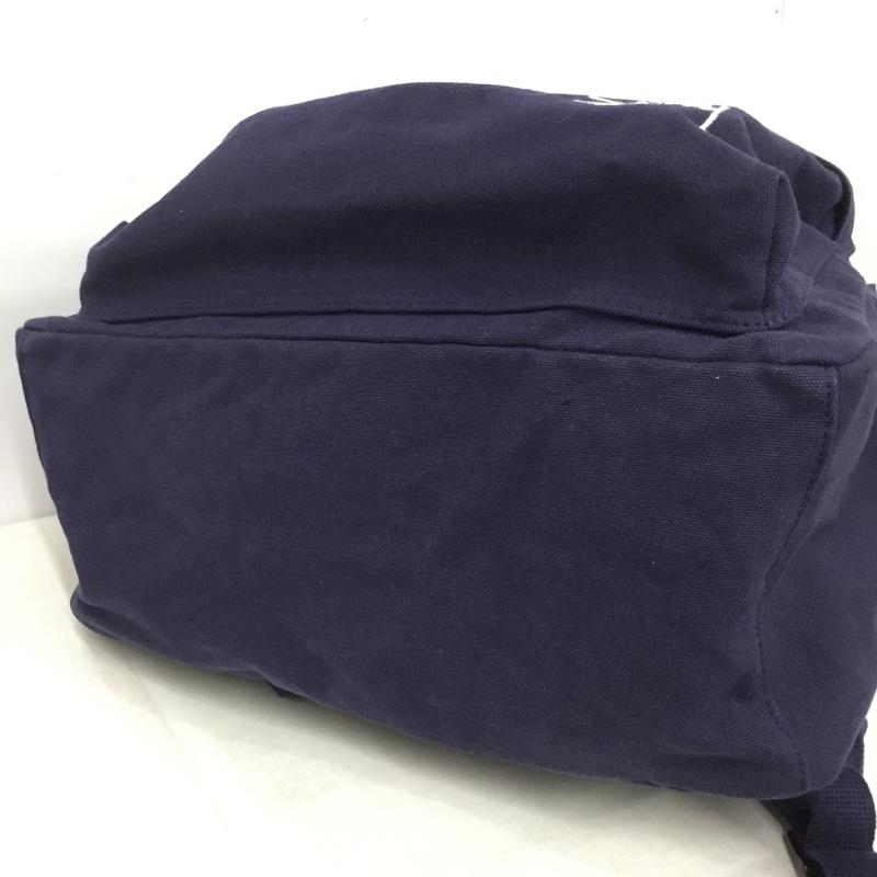 ステューシー STUSSY リュックサック、デイパック リュックサック、デイバッグ 134252 CANVAS BACKPACK コットン ロゴ、文字 紺 / ネイビー / navy メンズ USED 古着 中古 10159388