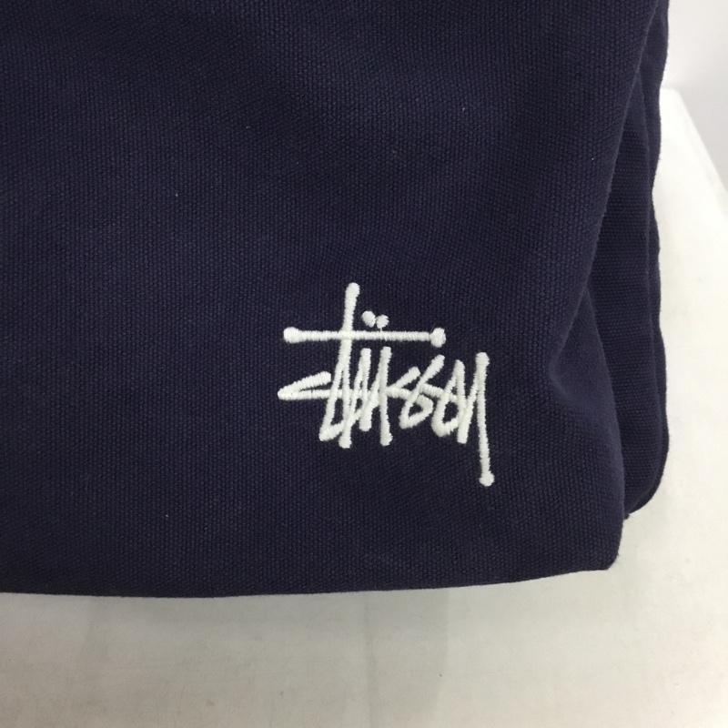 ステューシー STUSSY リュックサック、デイパック リュックサック、デイバッグ 134252 CANVAS BACKPACK コットン ロゴ、文字 紺 / ネイビー / navy メンズ USED 古着 中古 10159388