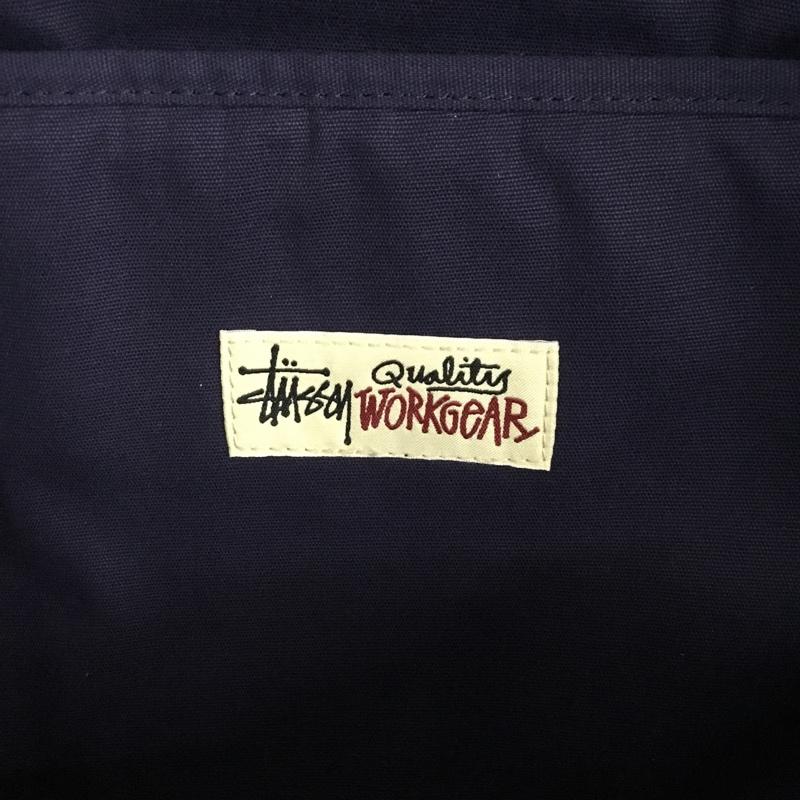 ステューシー STUSSY リュックサック、デイパック リュックサック、デイバッグ 134252 CANVAS BACKPACK コットン ロゴ、文字 紺 / ネイビー / navy メンズ USED 古着 中古 10159388