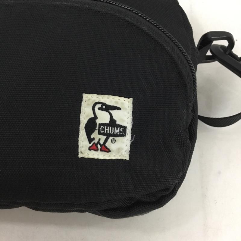 チャムス CHUMS ショルダーバッグ ショルダーバッグ CH60-2525 コーデュラエコメイド ロゴ、文字 黒 / ブラック / black メンズ USED 古着 中古 10159389