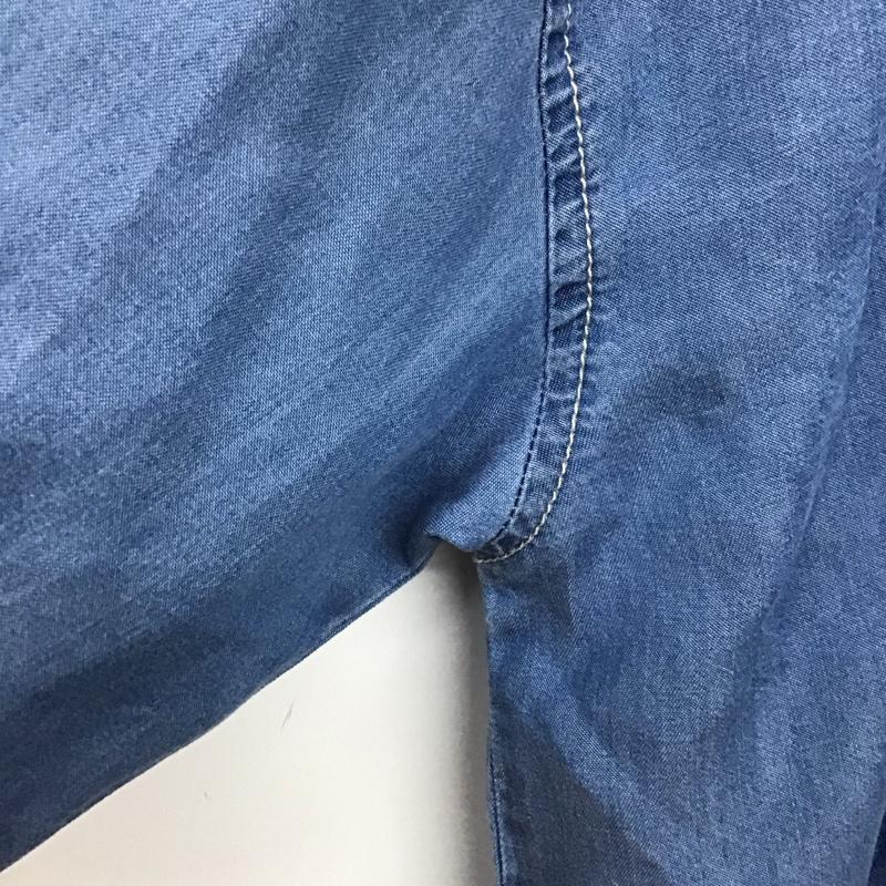 ロデオクラウンズ Rodeo Crowns シャツ、ブラウス 半袖 420HSH30-3091 Supple DENIM LOOSE シャツ ドロップショルダー FREE 無地 水色 / ライトブルー / レディース USED 古着 中古 10159392