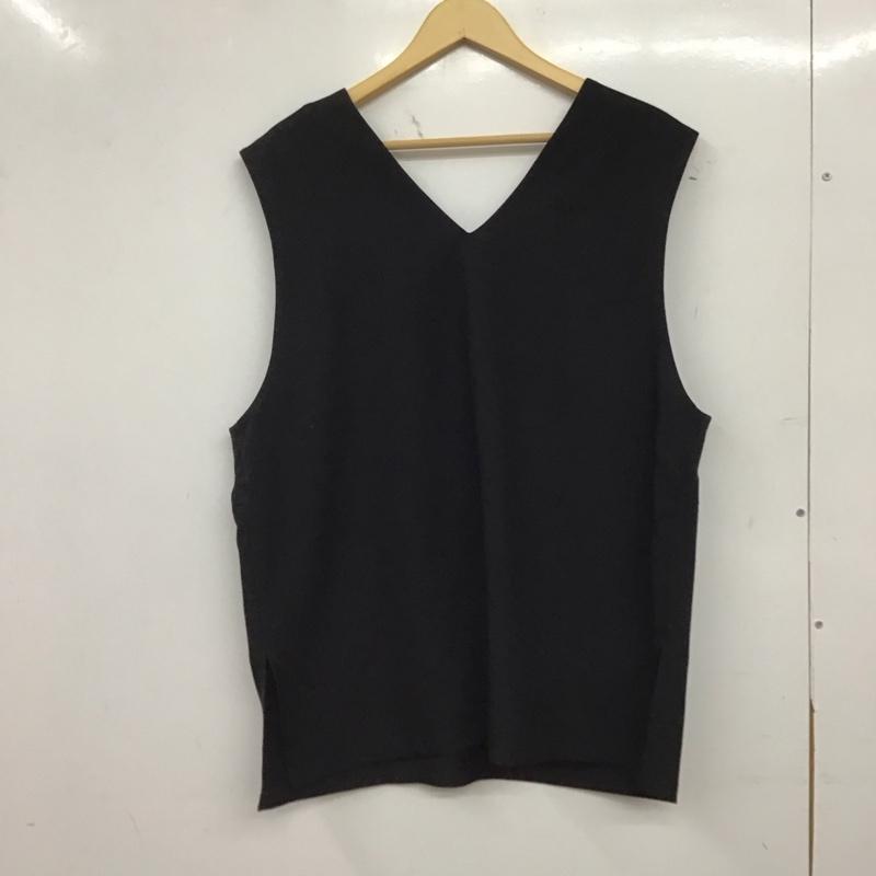 ローリーズファーム LOWRYS FARM ベスト ベスト LF623005AD Vネック プルオーバー FREE 無地 黒 / ブラック / black レディース USED 古着 中古 10159393