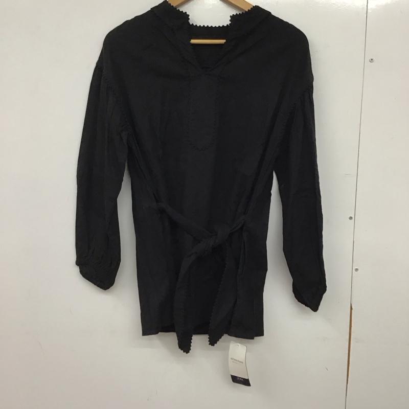 シンプリシテェ Simplicite シャツ、ブラウス 長袖 タグ付 FREE 無地 黒 / ブラック / black レディース USED 古着 中古 10159396