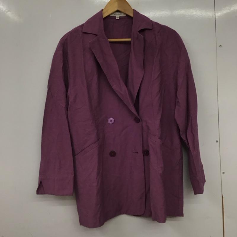 マウジー MOUSSY ジャケット、上着 ジャケット、ブレザー 010CAE30-6610 DOUBLE LIGHT ジャケット FREE 無地 紫 / パープル / purple レディース USED 古着 中古 10159398
