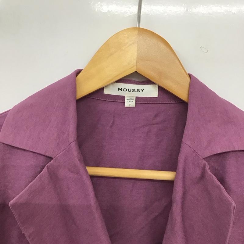 マウジー MOUSSY ジャケット、上着 ジャケット、ブレザー 010CAE30-6610 DOUBLE LIGHT ジャケット FREE 無地 紫 / パープル / purple レディース USED 古着 中古 10159398