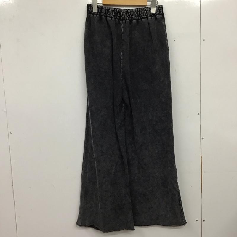 ジーナシス JEANASIS パンツ ワークパンツ、ペインターパンツ JS050961CF ダメージ加工スウェットパンツ FREE 無地 チャコールグレー / チャコールグレー / レディース USED 古着 中古 10159400