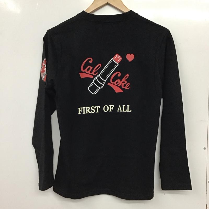 カルコーク cal coke カットソー 長袖 長袖カットソー プリントカットソー クルーネック プリント 黒 / ブラック / black メンズ USED 古着 中古 10159401