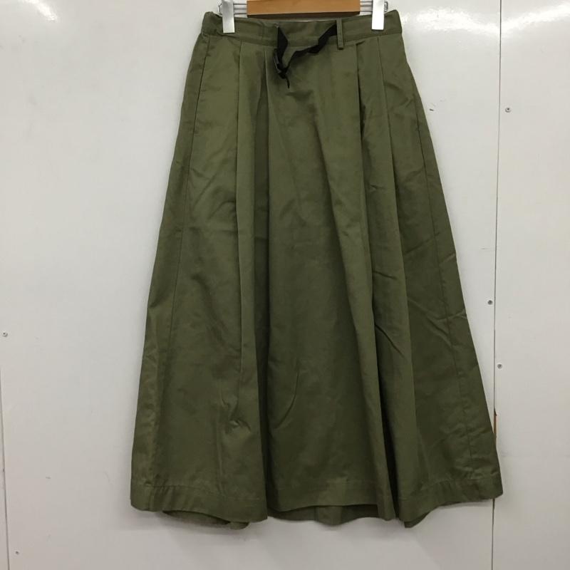 アールシーダブリュービー RCWB スカート ロングスカート 420CSH31-0800 M 無地 カーキ / カーキ / khaki レディース USED 古着 中古 10159403