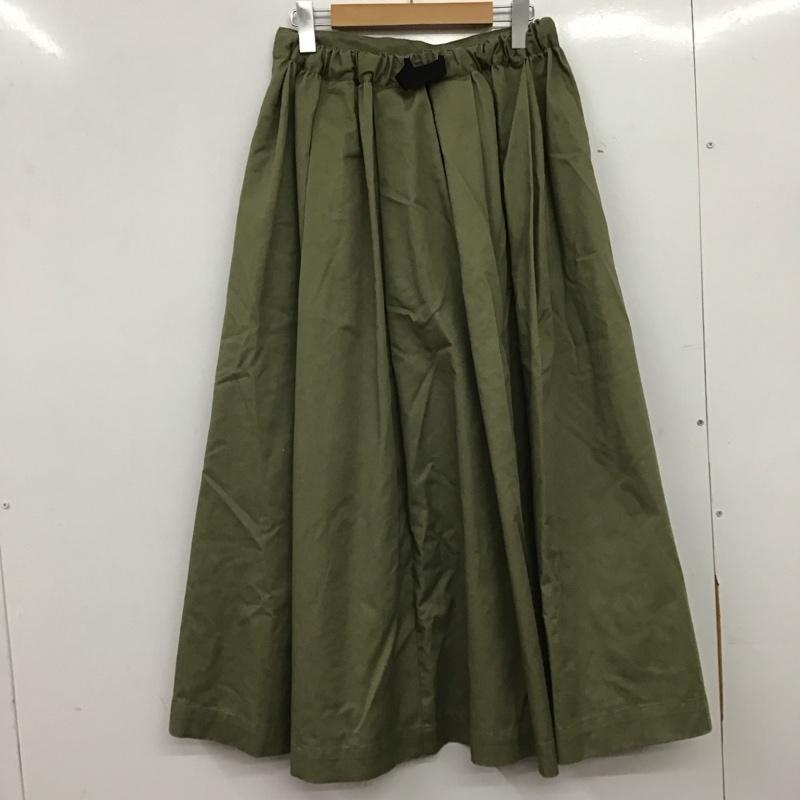 アールシーダブリュービー RCWB スカート ロングスカート 420CSH31-0800 M 無地 カーキ / カーキ / khaki レディース USED 古着 中古 10159403