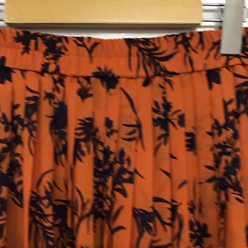アズールバイマウジー AZUL BY MOUSSY スカート ロングスカート 250ESB31-568E BOUQUET FLOWER SKIRT S 総柄 橙 / オレンジ / orange レディース USED 古着 中古 10159406