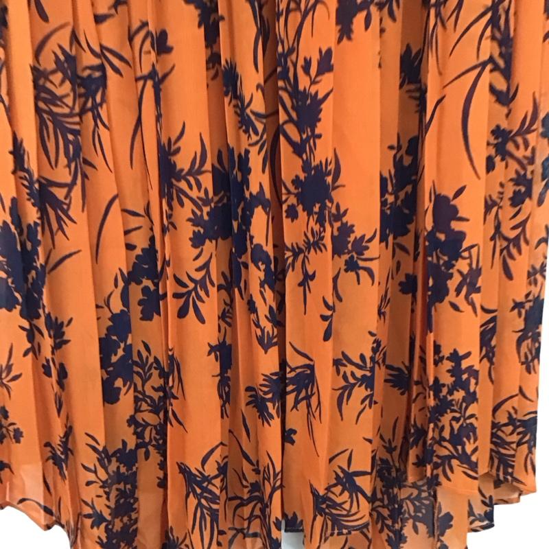 アズールバイマウジー AZUL BY MOUSSY スカート ロングスカート 250ESB31-568E BOUQUET FLOWER SKIRT S 総柄 橙 / オレンジ / orange レディース USED 古着 中古 10159406