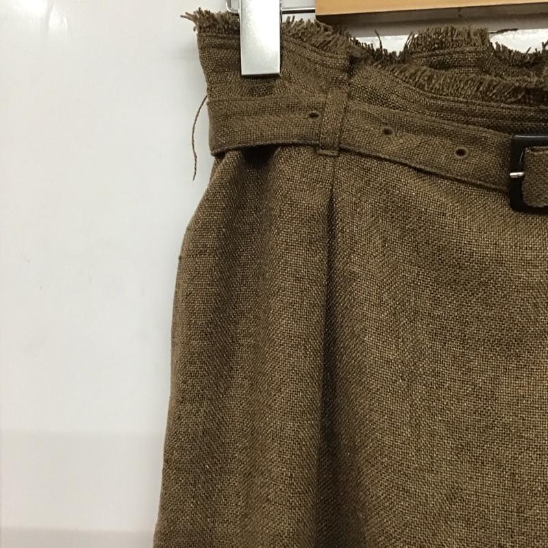 ムルーア MURUA パンツ ワークパンツ、ペインターパンツ 012020701001 フリンジワイドパンツ S 無地 茶 / ブラウン / brown レディース USED 古着 中古 10159407