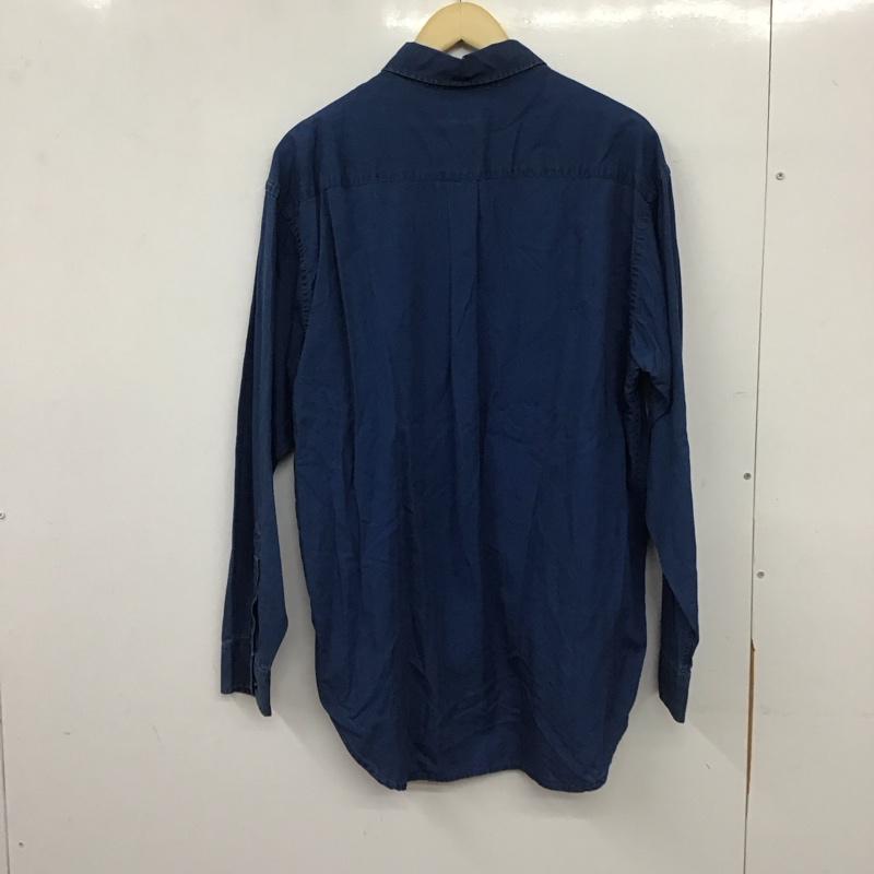 バナナリパブリック BANANA REPUBLIC シャツ、ブラウス 長袖 長袖シャツ カジュアルシャツ M 総柄 紺 / ネイビー / navy メンズ USED 古着 中古 10159414