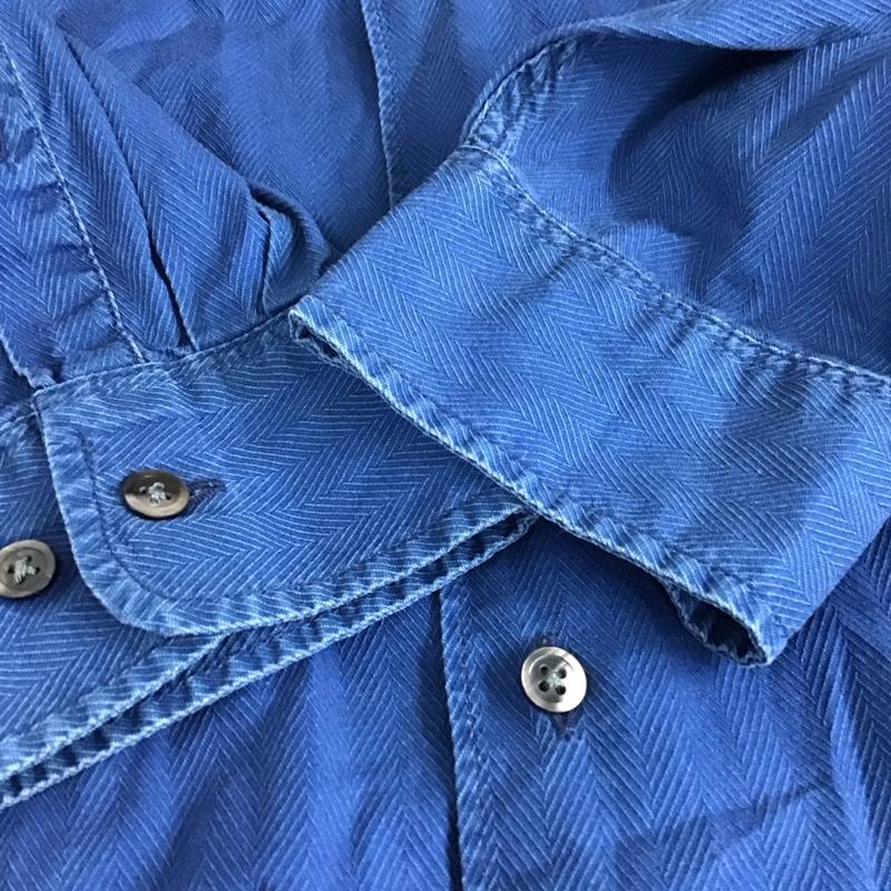 バナナリパブリック BANANA REPUBLIC シャツ、ブラウス 長袖 長袖シャツ カジュアルシャツ M 総柄 紺 / ネイビー / navy メンズ USED 古着 中古 10159414