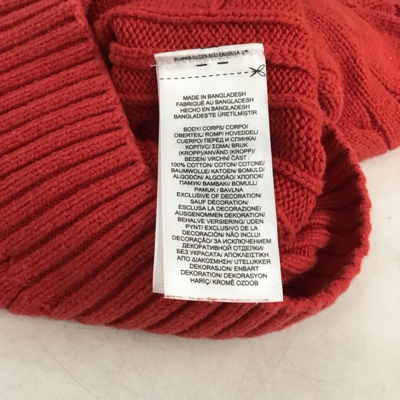 ポロラルフローレン POLO RALPH LAUREN ニット、セーター 長袖 2 無地 赤 / レッド / red ガールズ USED 古着 中古 10159420
