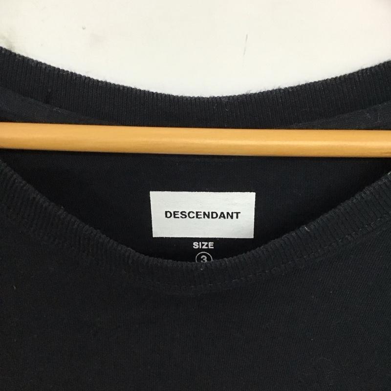 ディセンダント DESCENDANT Tシャツ 半袖 半袖カットソー プリントTシャツ クルーネックカットソー 3 プリント ダークグレー / ダークグレー / メンズ USED 古着 中古 10159421