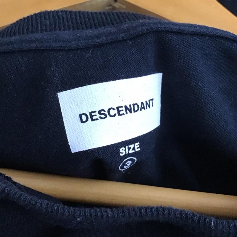 ディセンダント DESCENDANT Tシャツ 半袖 半袖カットソー プリントTシャツ クルーネックカットソー 3 プリント ダークグレー / ダークグレー / メンズ USED 古着 中古 10159421