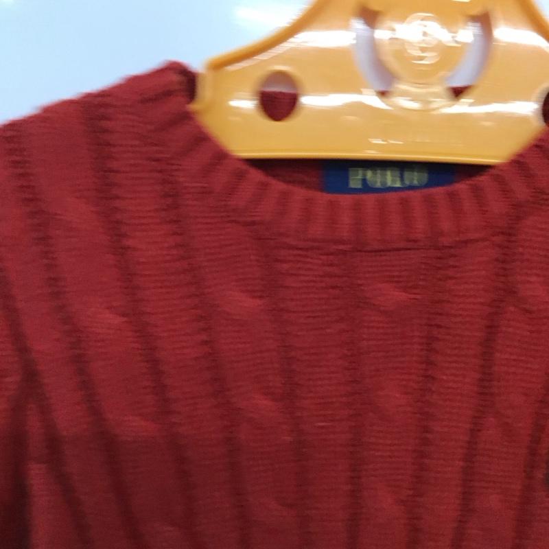 ポロラルフローレン POLO RALPH LAUREN ニット、セーター 長袖 4 無地 赤 / レッド / red ガールズ USED 古着 中古 10159423