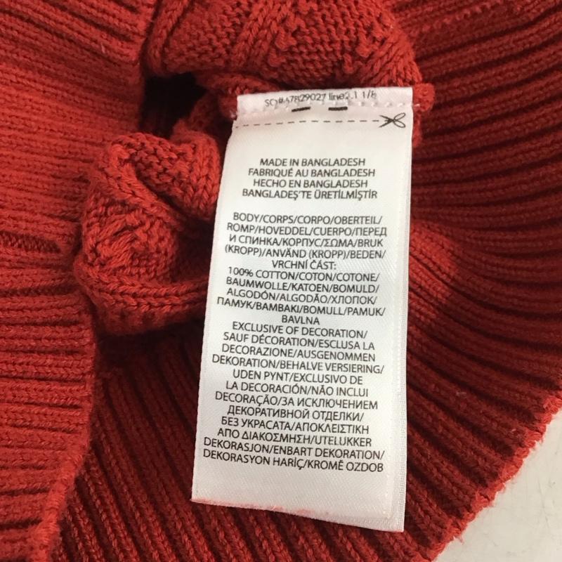 ポロラルフローレン POLO RALPH LAUREN ニット、セーター 長袖 4 無地 赤 / レッド / red ガールズ USED 古着 中古 10159423