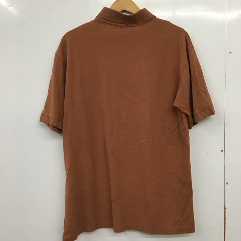 チャンピオン Champion ポロシャツ 半袖 ポロシャツ 半袖カットソー XL ロゴ、文字 茶 / ブラウン / brown メンズ USED 古着 中古 10159424