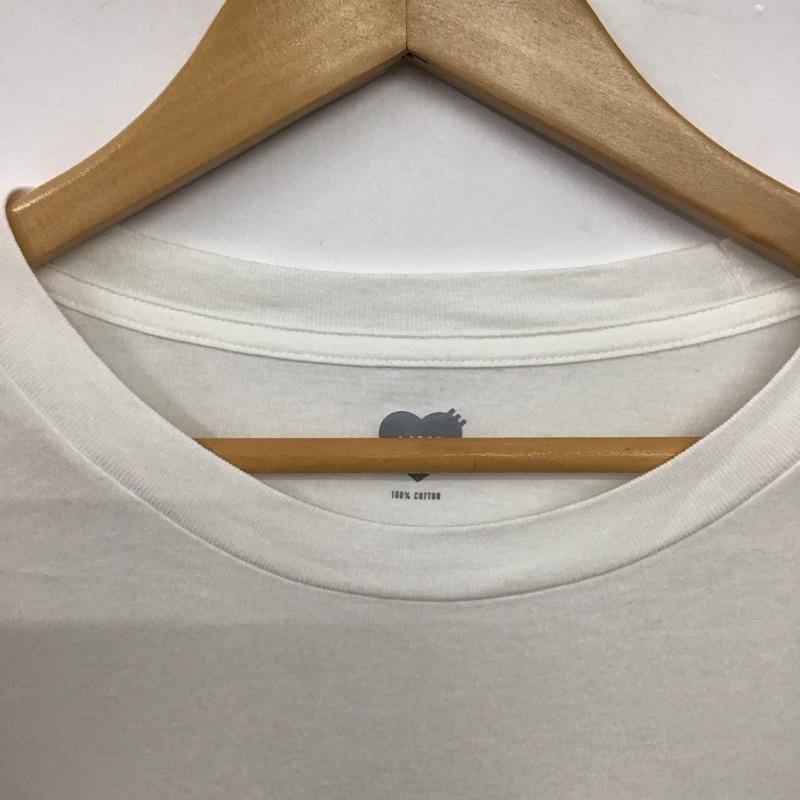 ヒューマンメード HUMAN MADE Tシャツ 半袖 半袖カットソー プリントTシャツ クルーネックカットソー L ロゴ、文字 白 / ホワイト / white メンズ USED 古着 中古 10159425